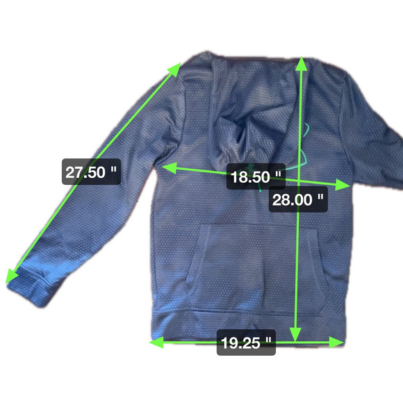 Under Armour Hoodie Cold Gear Mens S Embroidered Gray Green 1.2.2.0:A-0008 - Picture 9 of 13